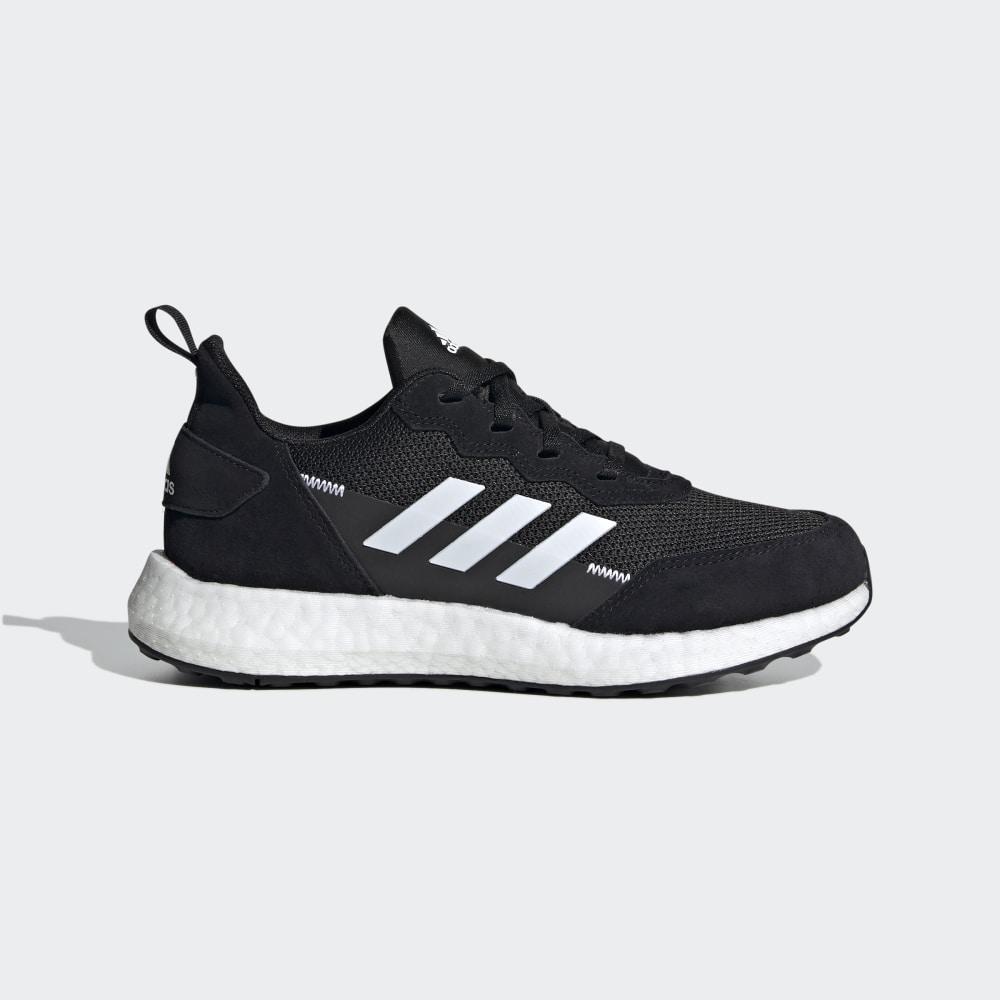 Adidas Boys' RapidaLux S and L Running Shoes Black/White/Grey Ireland FV2760